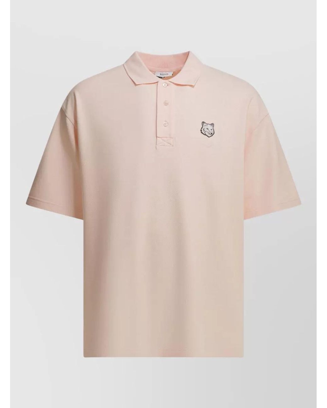 Maison Kitsuné Natural Cotton Polo Shirt for men