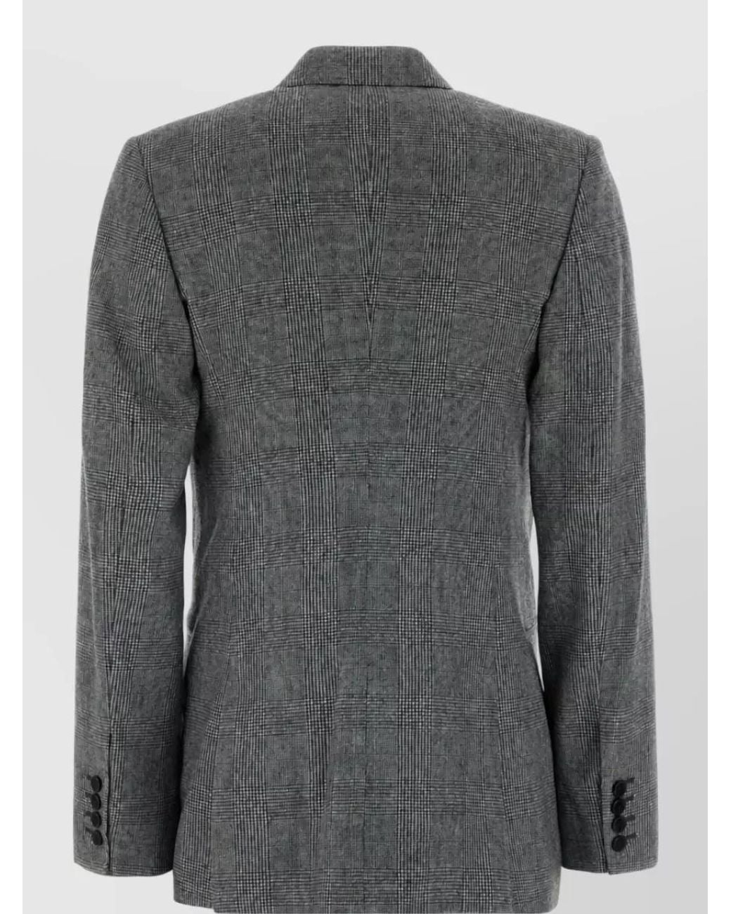Givenchy Gray Embroidered Wool Blazer