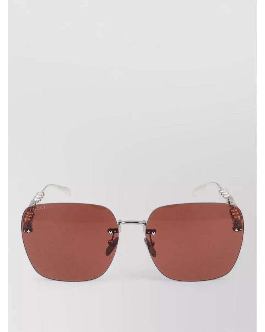 Gucci Pink Metal Sunglasses