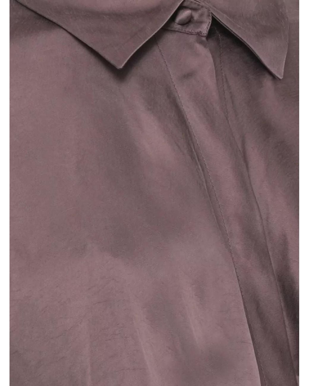 ANDAMANE Brown Draped Long Sleeve Maxi Dress