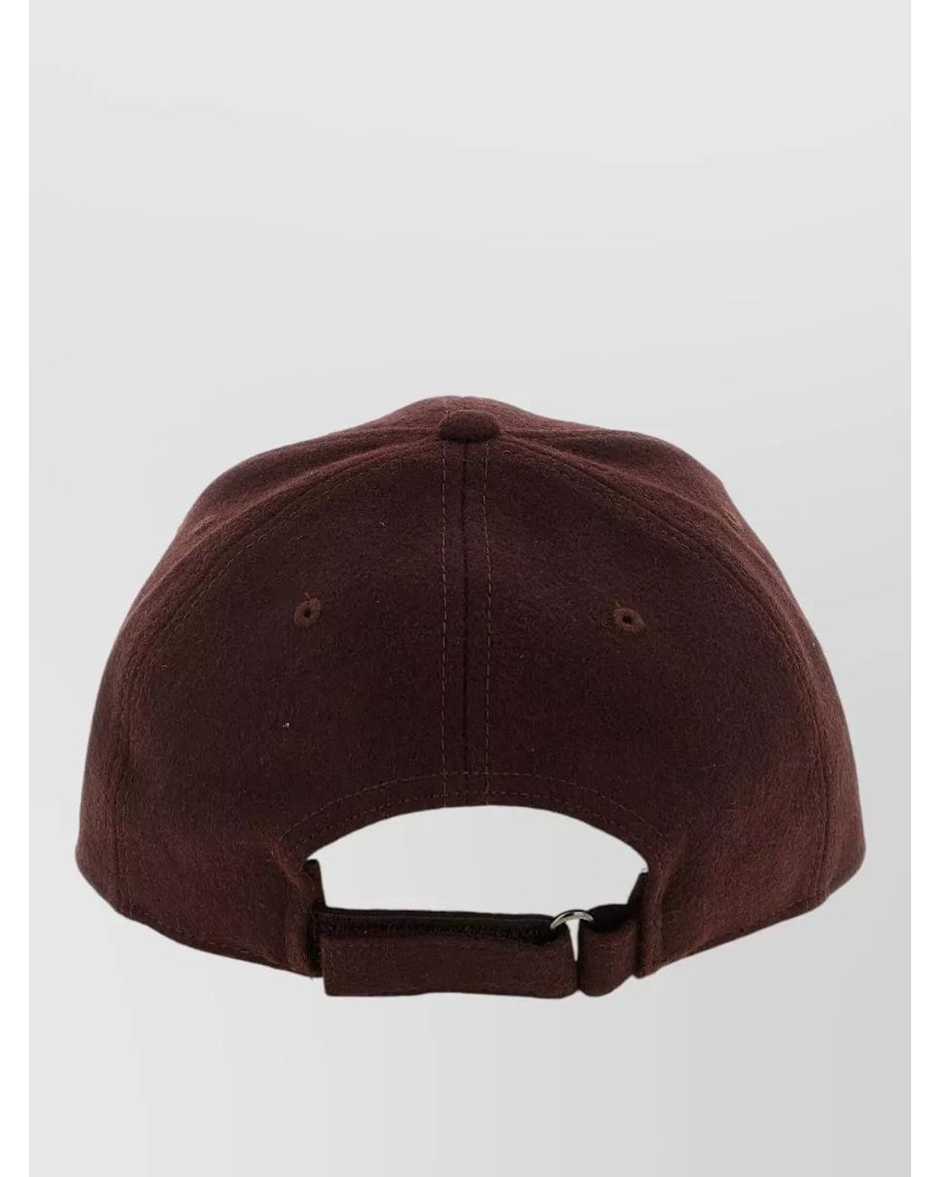 Ballantyne Brown Wool Blend Monogram Patch Baseball Cap for men