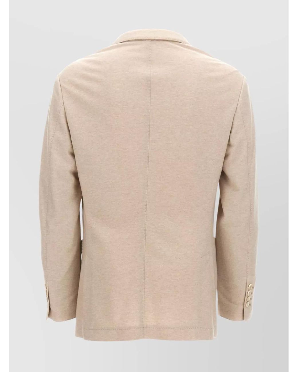 Brunello Cucinelli Natural Cashmere Jersey Blazer for men