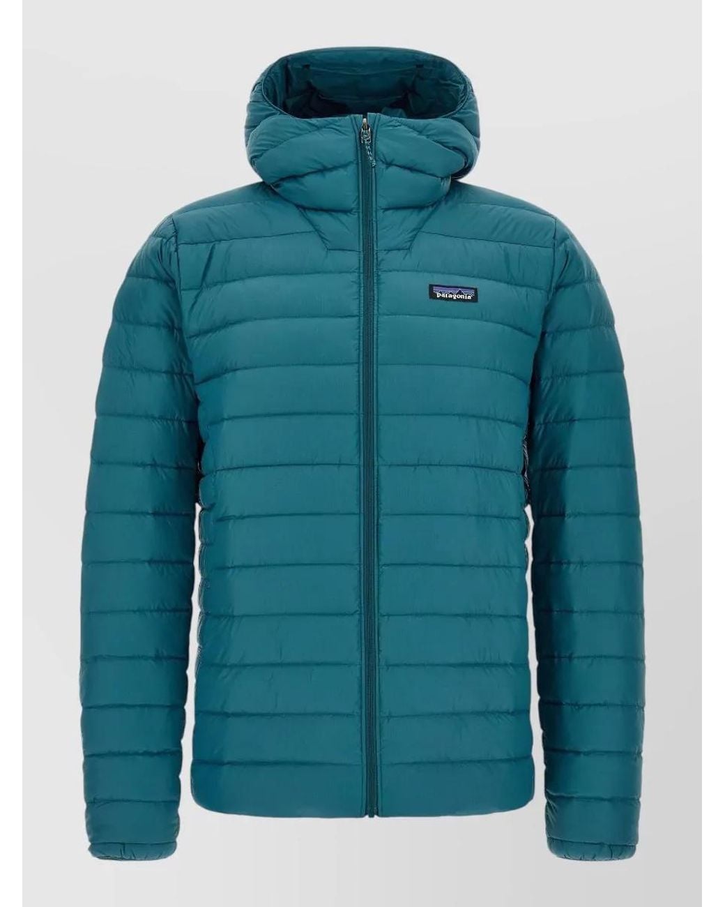 Patagonia Blue Down Hooded Puffer Jacket for men