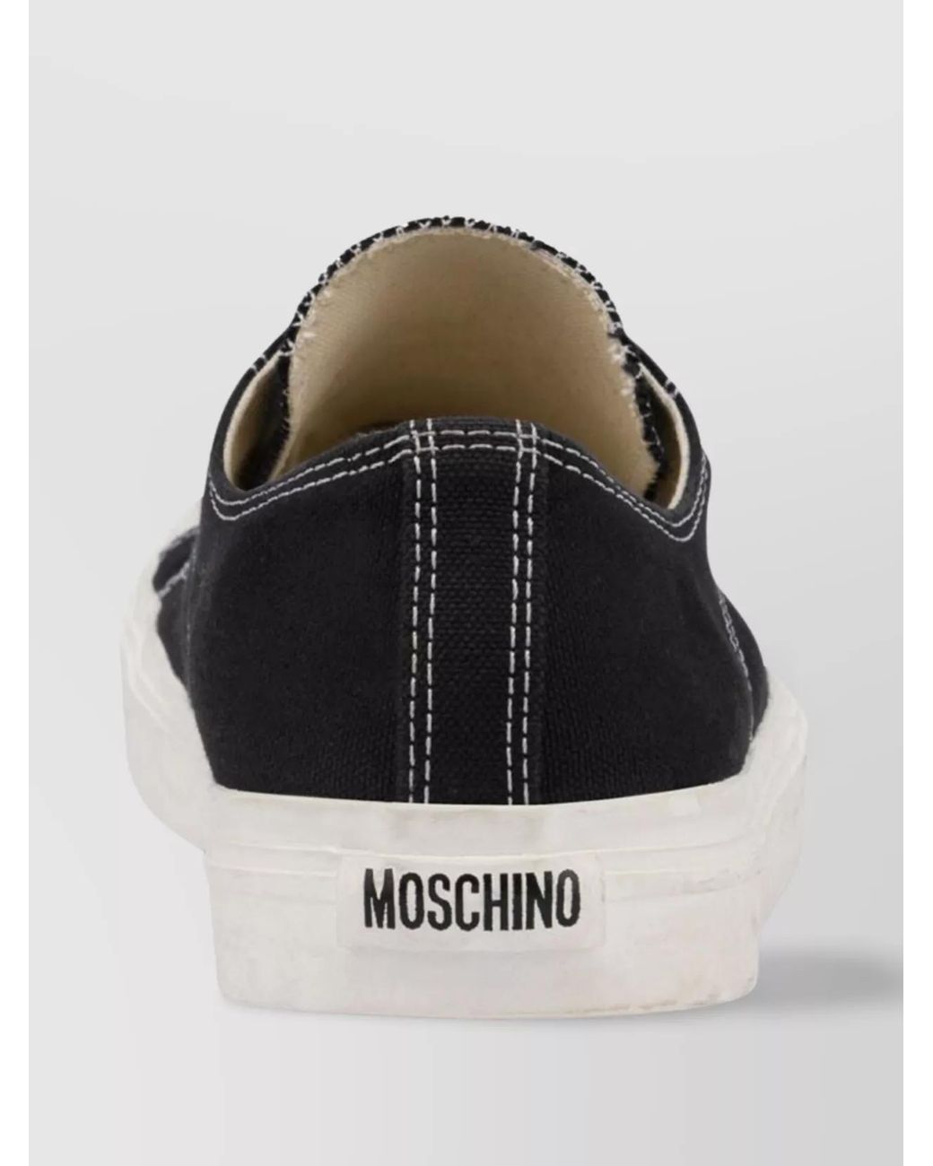 Moschino Multicolor Cotton Paneled Low-Top Sneakers for men