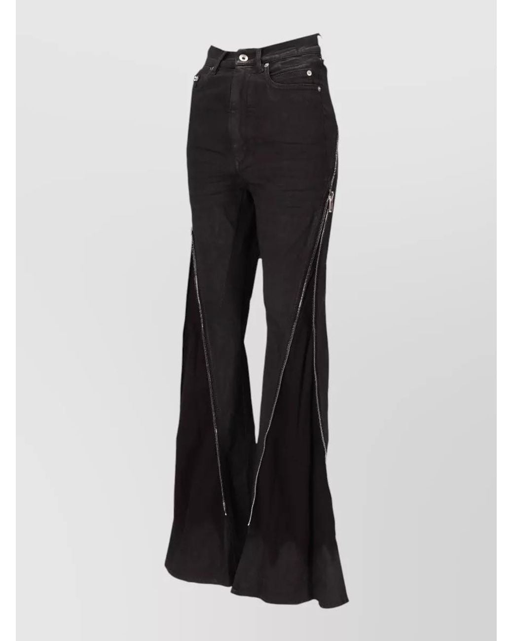 Rick Owens Black Flared Trousers