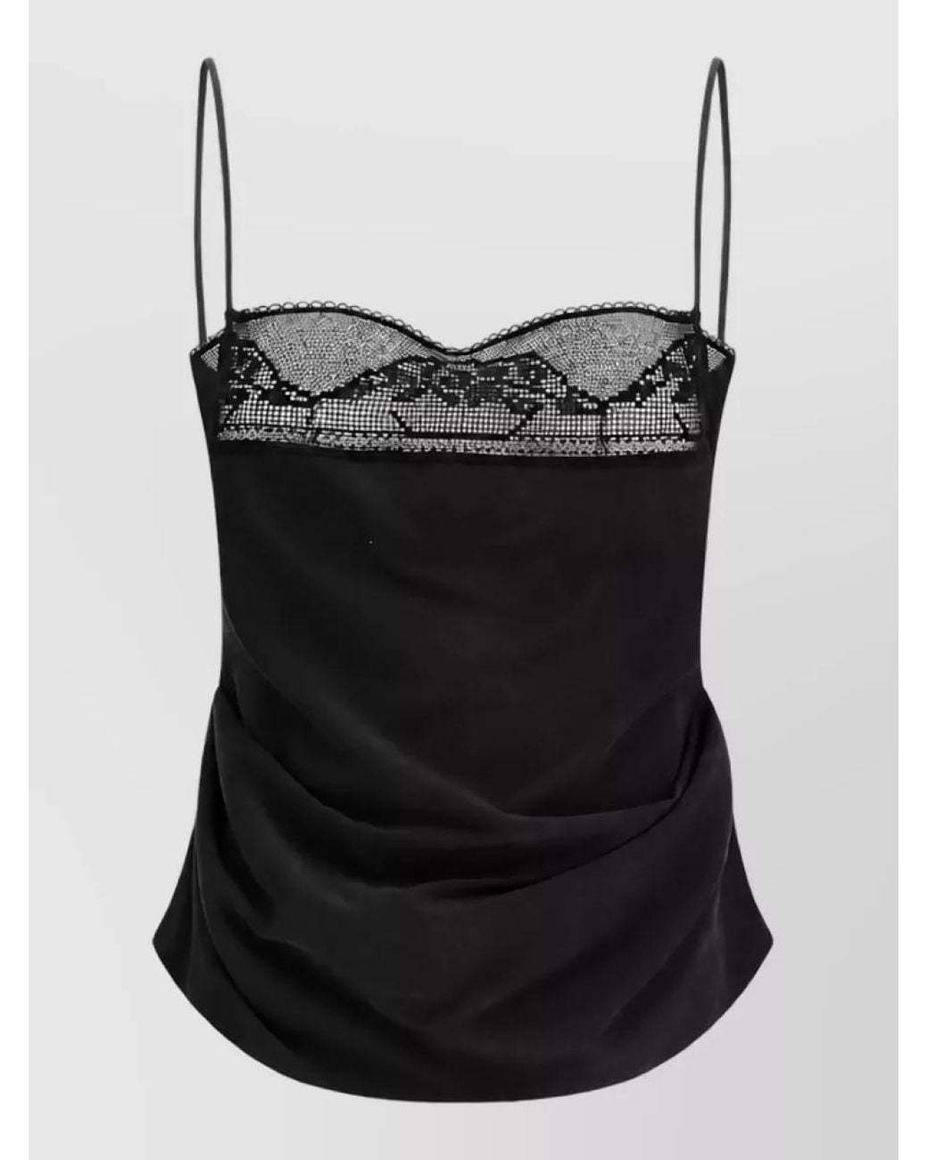 Magda Butrym Black Silk Top