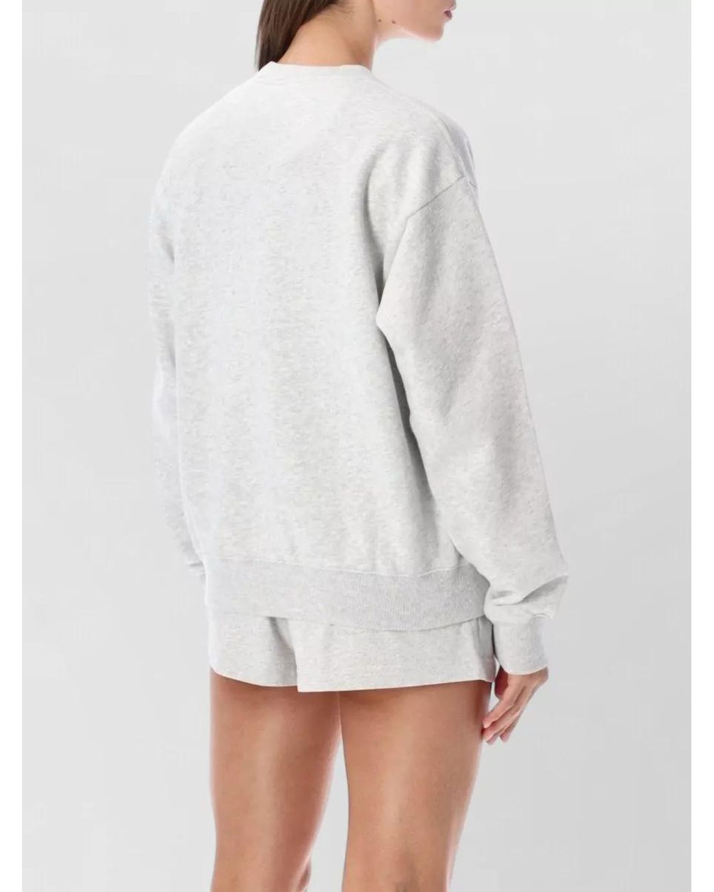 Sporty & Rich White Cotton Crew Neck Sweatshirt