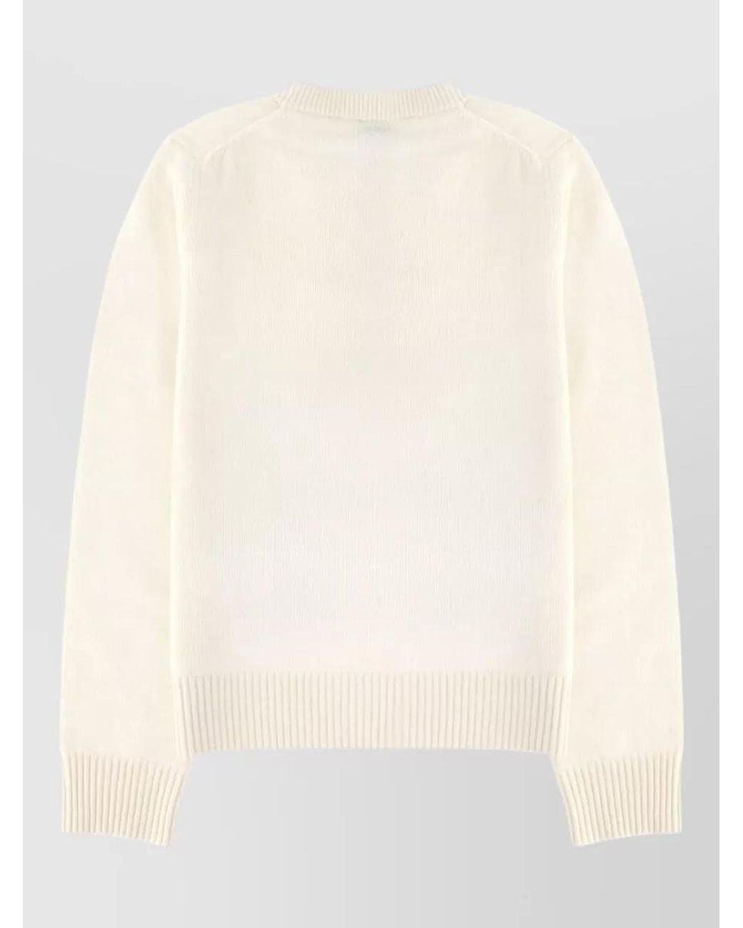 Ganni Pink Wool Graphic Sweatshirt
