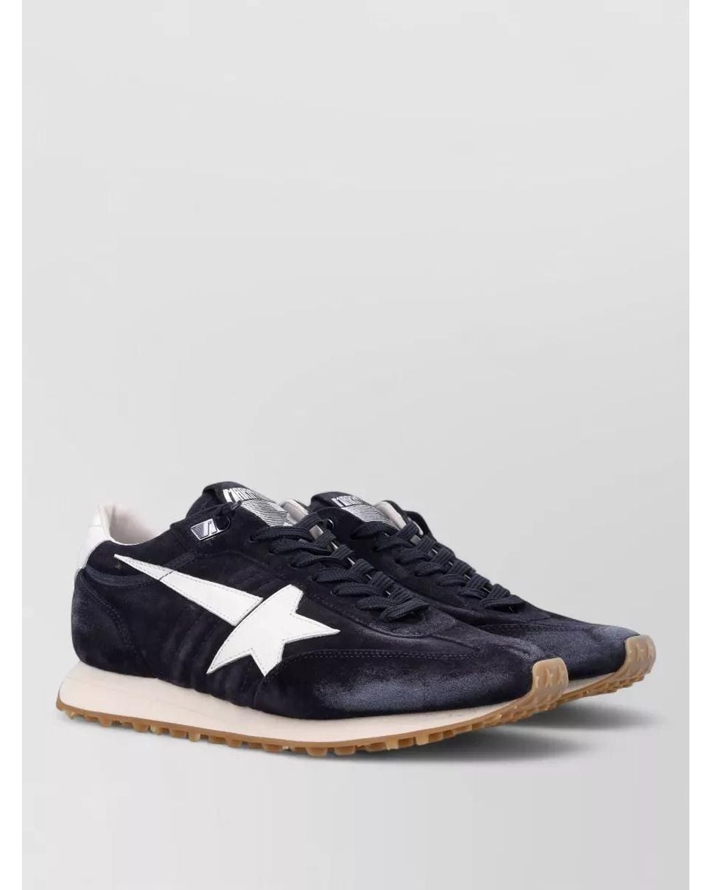 Golden Goose Deluxe Brand Blue Leather Low-Top Sneakers for men