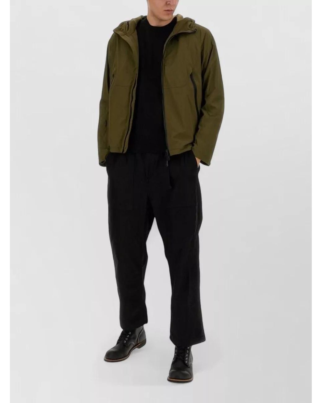 JG1 Green Hooded Parka for men