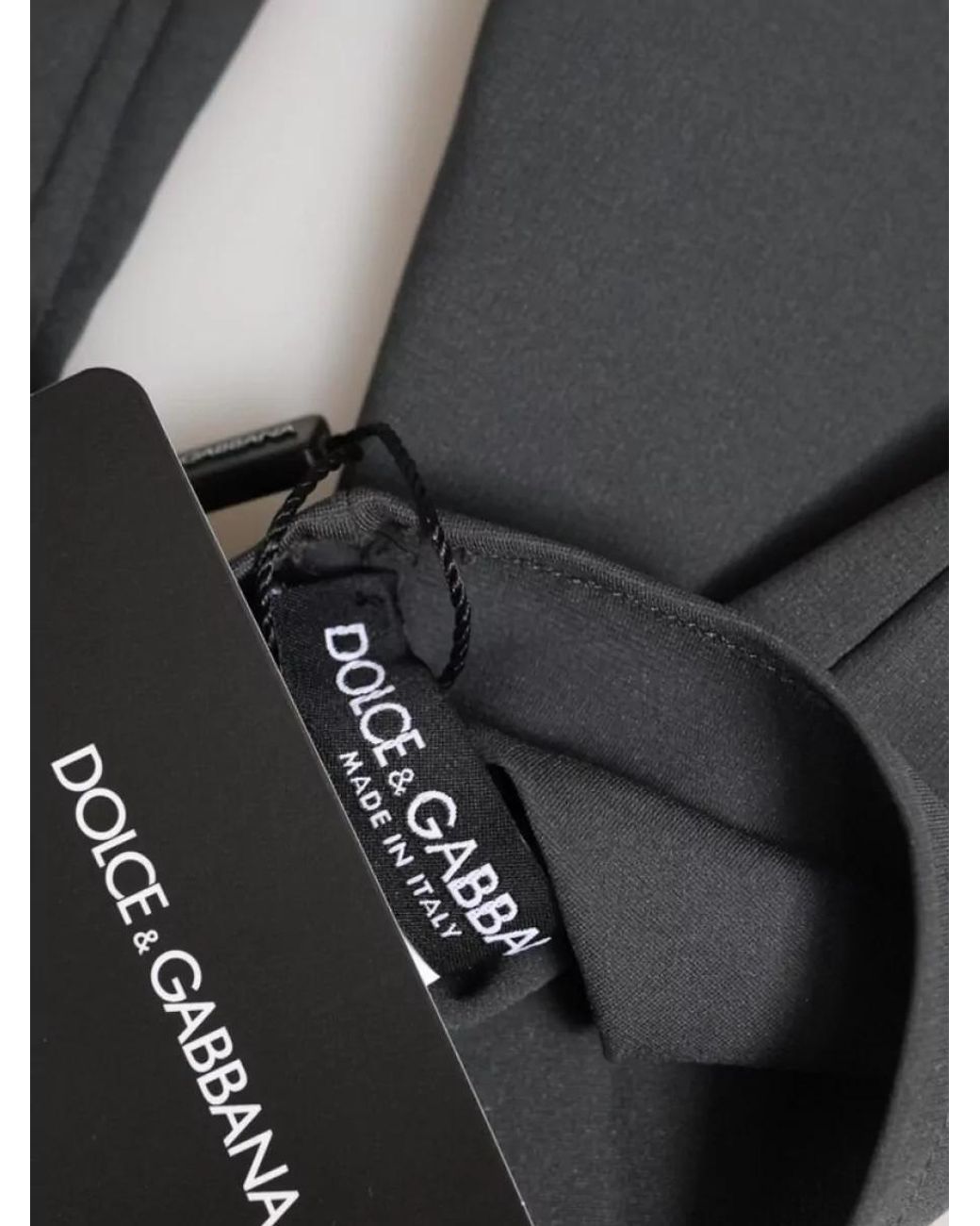 Dolce & Gabbana Gray Viscose Elbow Length Gloves for men