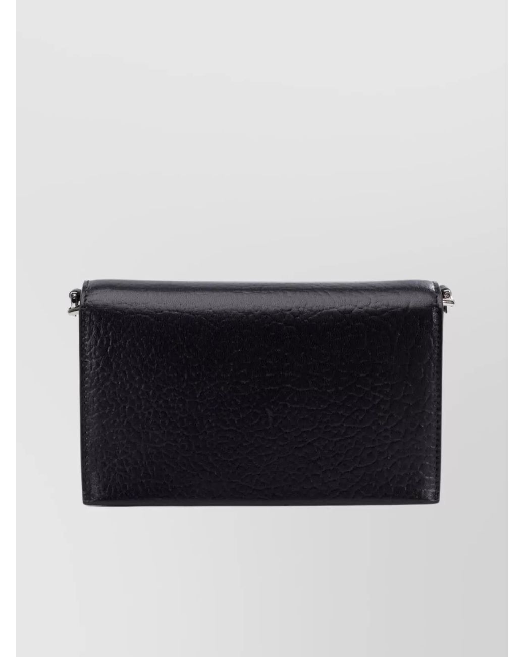 McQueen White Mini Leather Clutch Bag