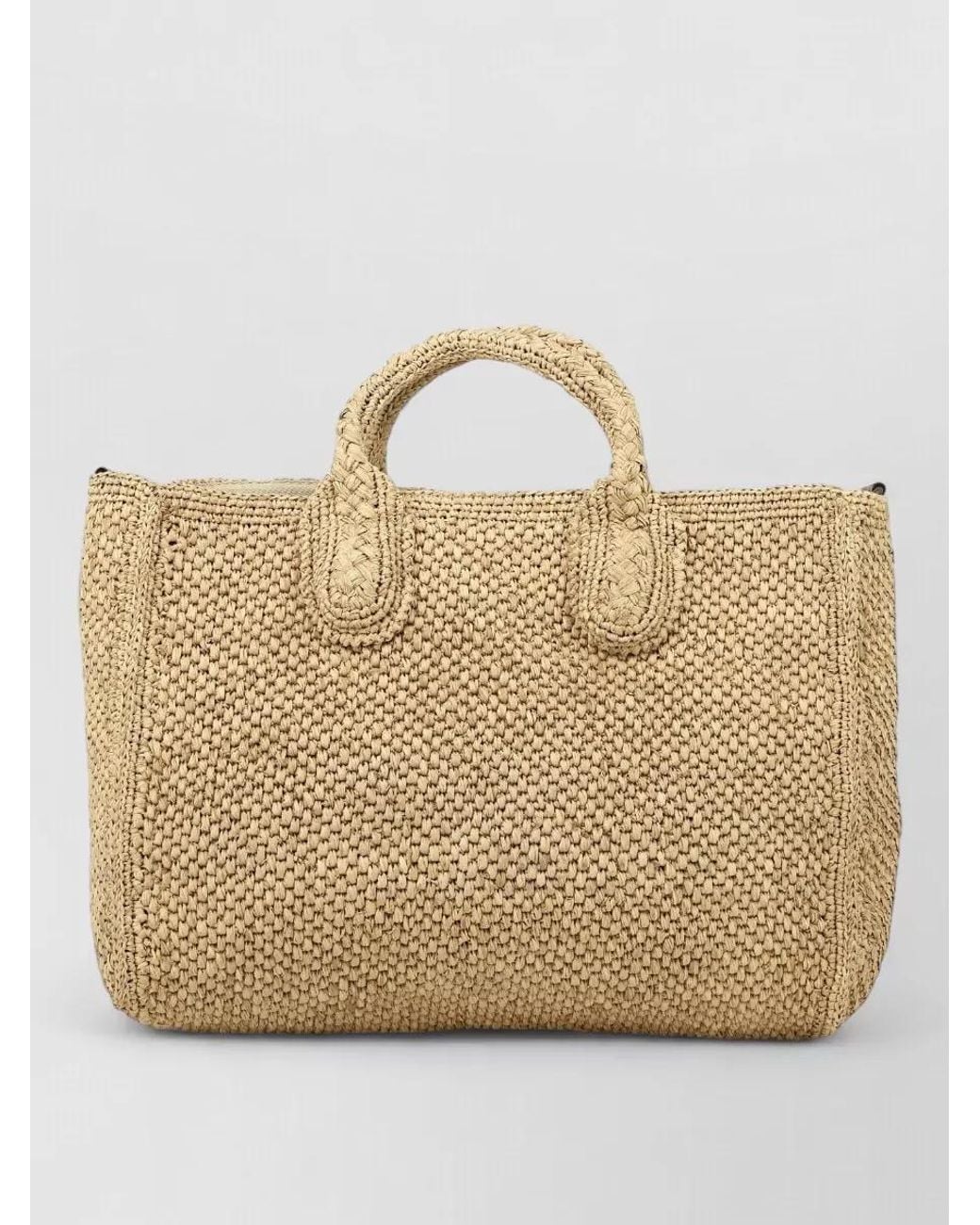 IBELIV Natural Raffia Leather Crossbody Bag