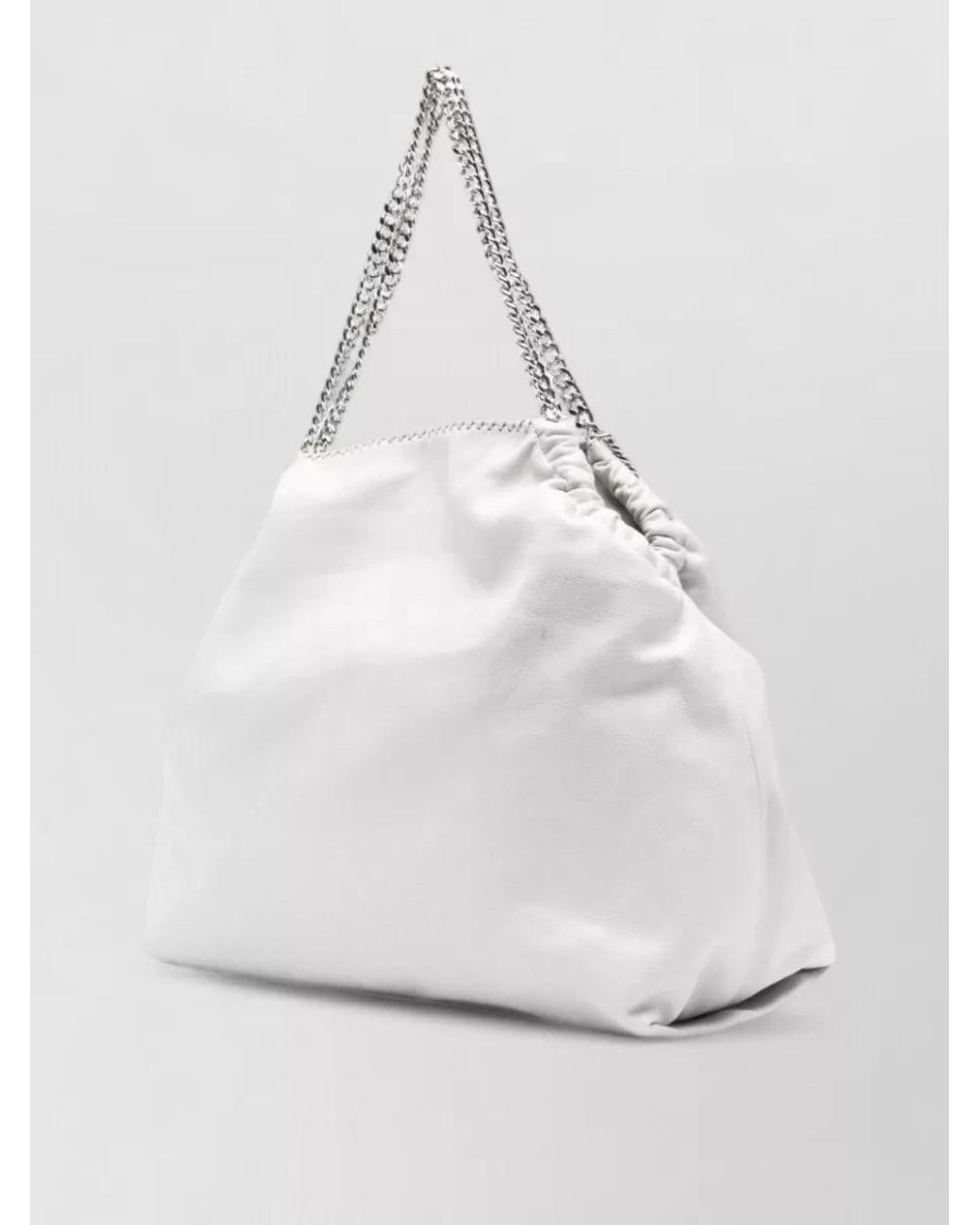 Stella McCartney White Falabella Drawstring Shoulder Bag