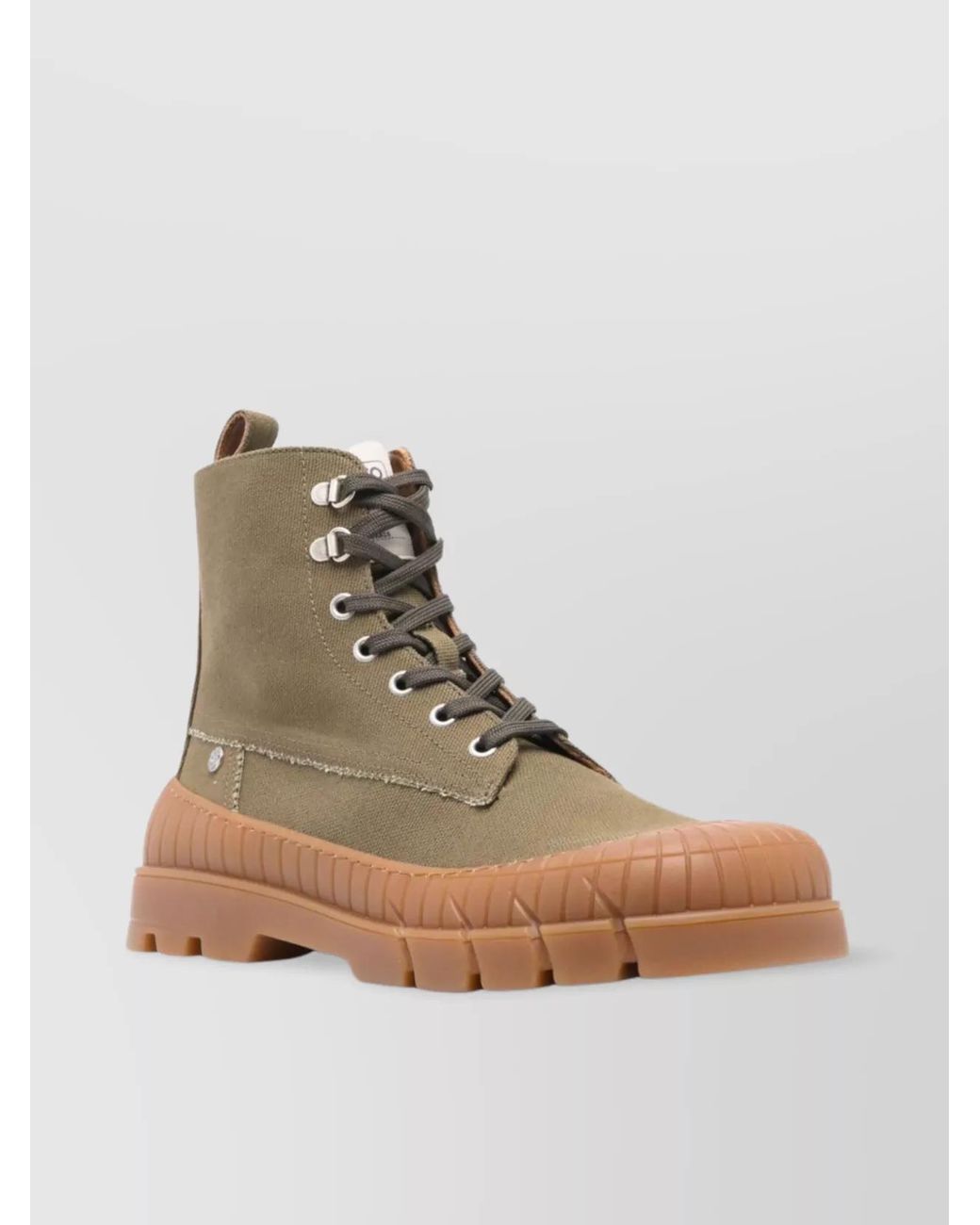 KENZO Natural Lace-Up Ankle Boots for men