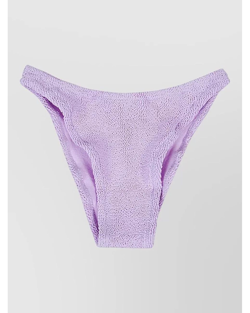 Mc2 Saint Barth Purple High-Waisted Bikini Bottoms