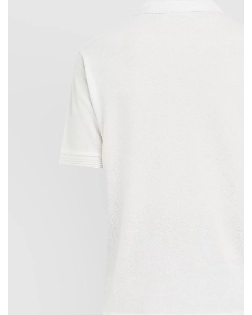 Ferragamo White Cotton Piqué Polo Shirt for men