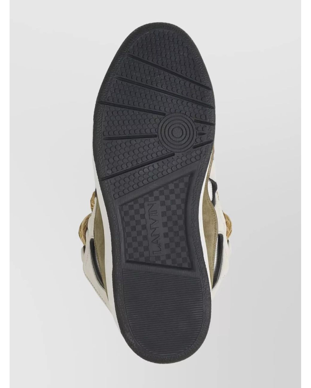 Lanvin Metallic Leather Low-Top Sneakers