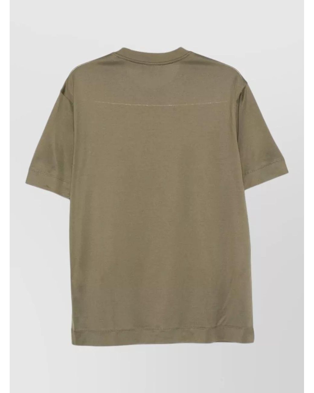 Emporio Armani Gray Logo Print Cotton Blend T-Shirt for men