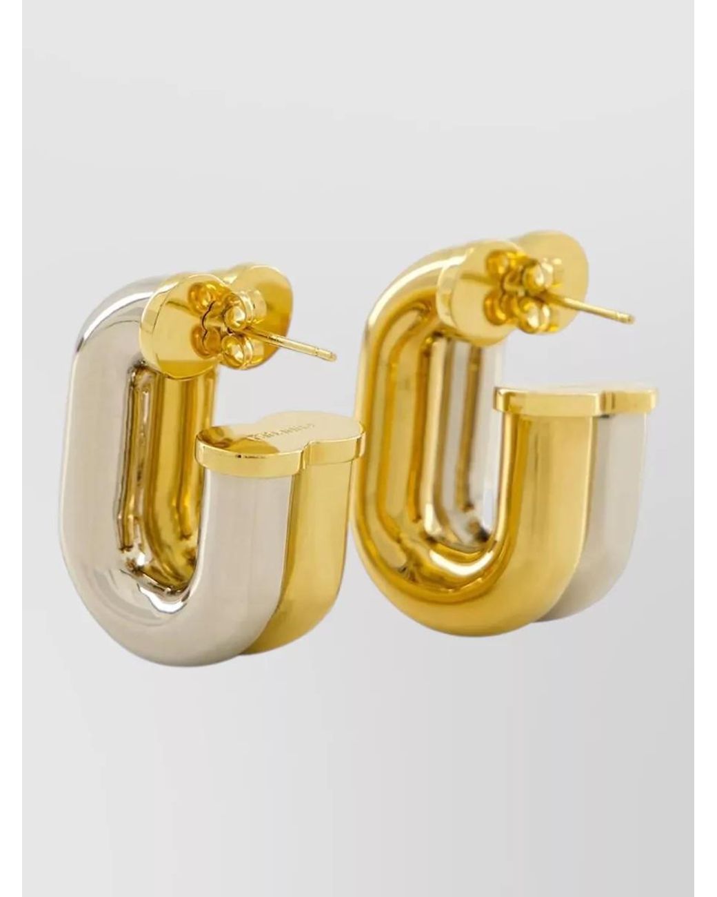 Rabanne Metallic Aluminium Xl Link Earrings