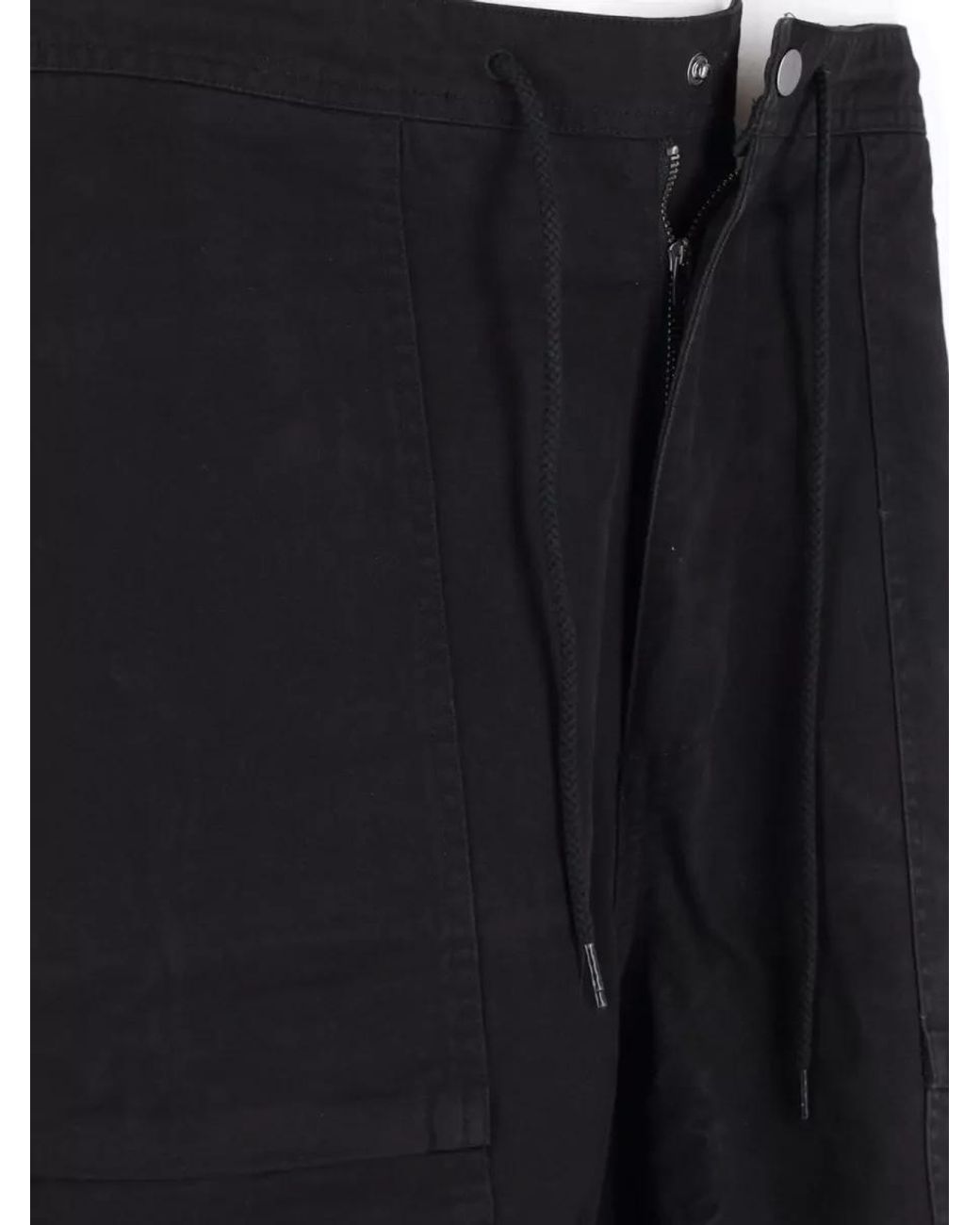 Entire studios Black Organic Cotton Straight-Leg Trousers for men