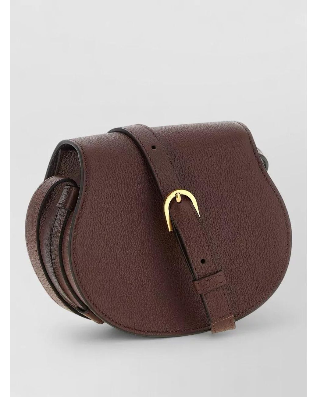 Chloé Brown Marcie Small Leather Shoulder Bag