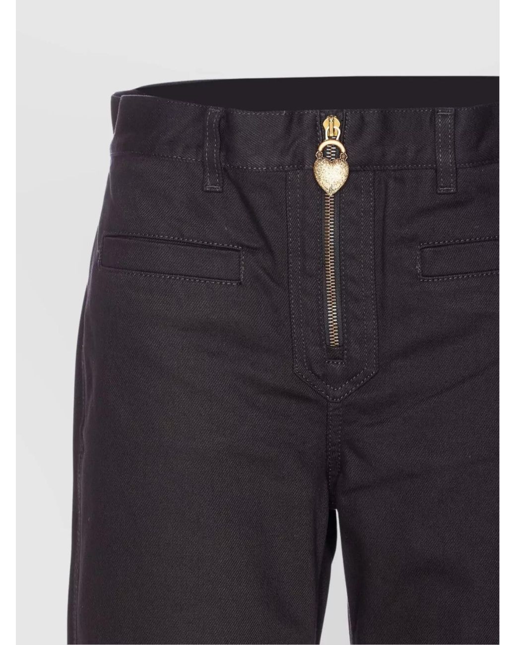Chloé Blue Cotton Straight-Leg Jeans
