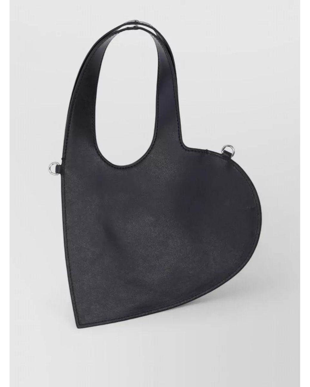 Coperni Black Heart Mini Leather Shoulder Bag