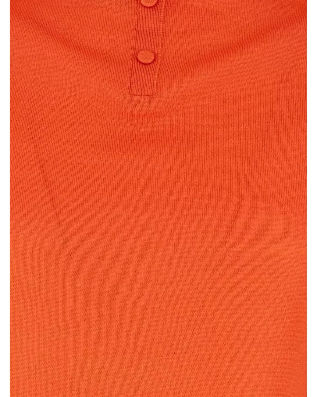 Paul Smith Orange Merino Wool Turtleneck Sweater