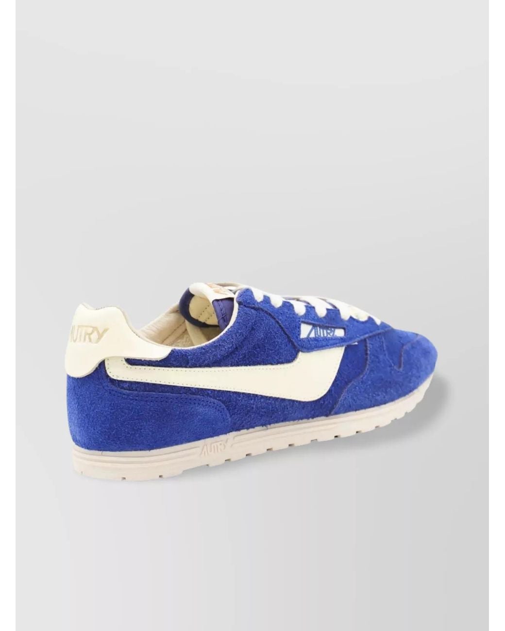 Autry Blue Suede Windspin Low-Top Sneakers for men