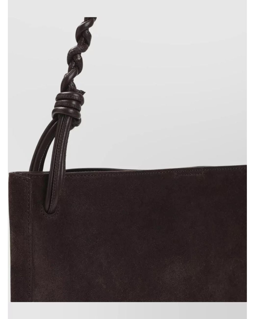 Jil Sander White Leather Shoulder Tote Bag for men