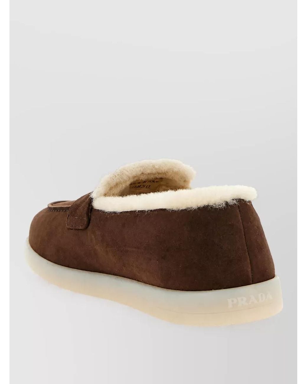 Prada Brown Suede Slippers