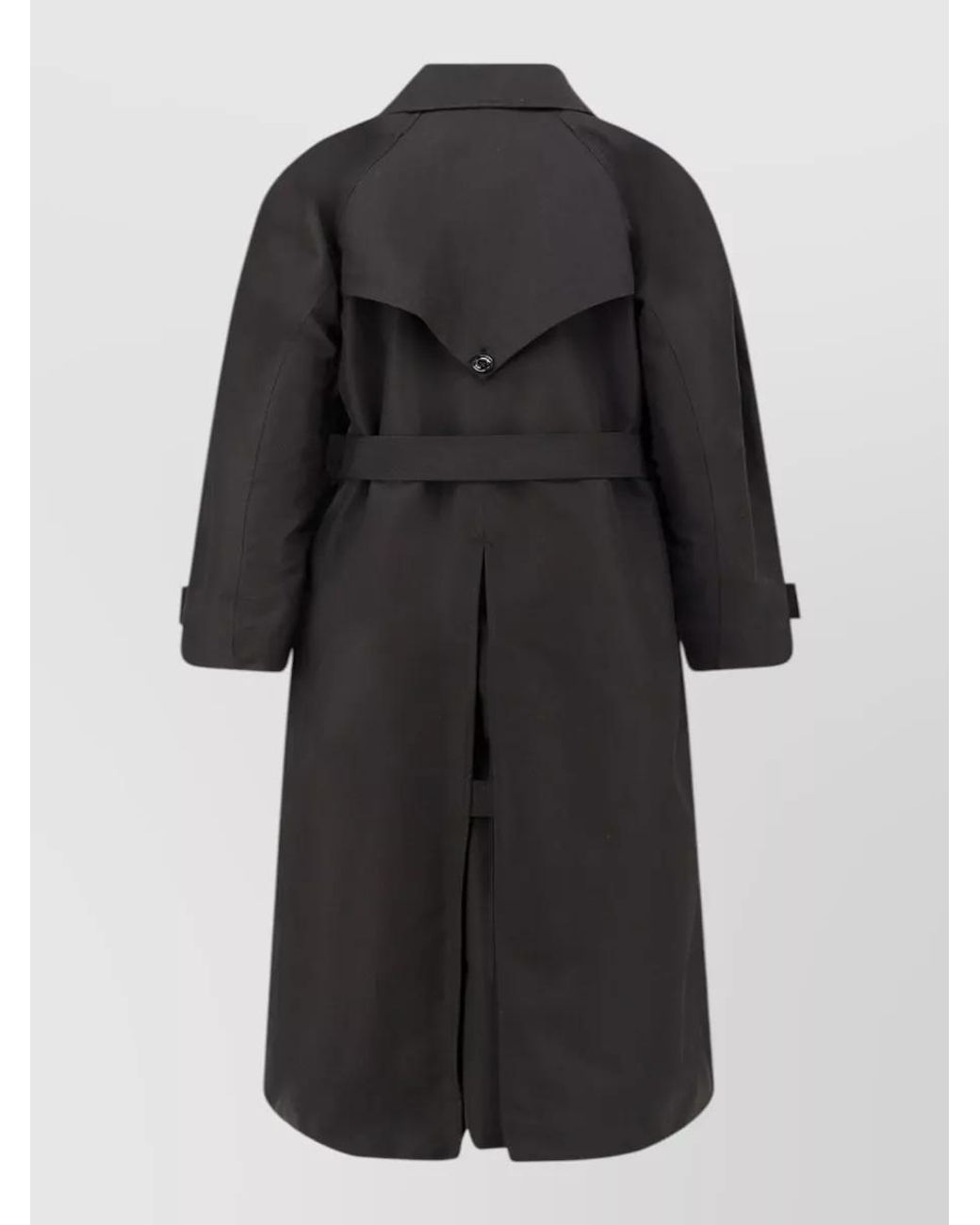 Moncler Genius Black Double-Breasted Trench Coat