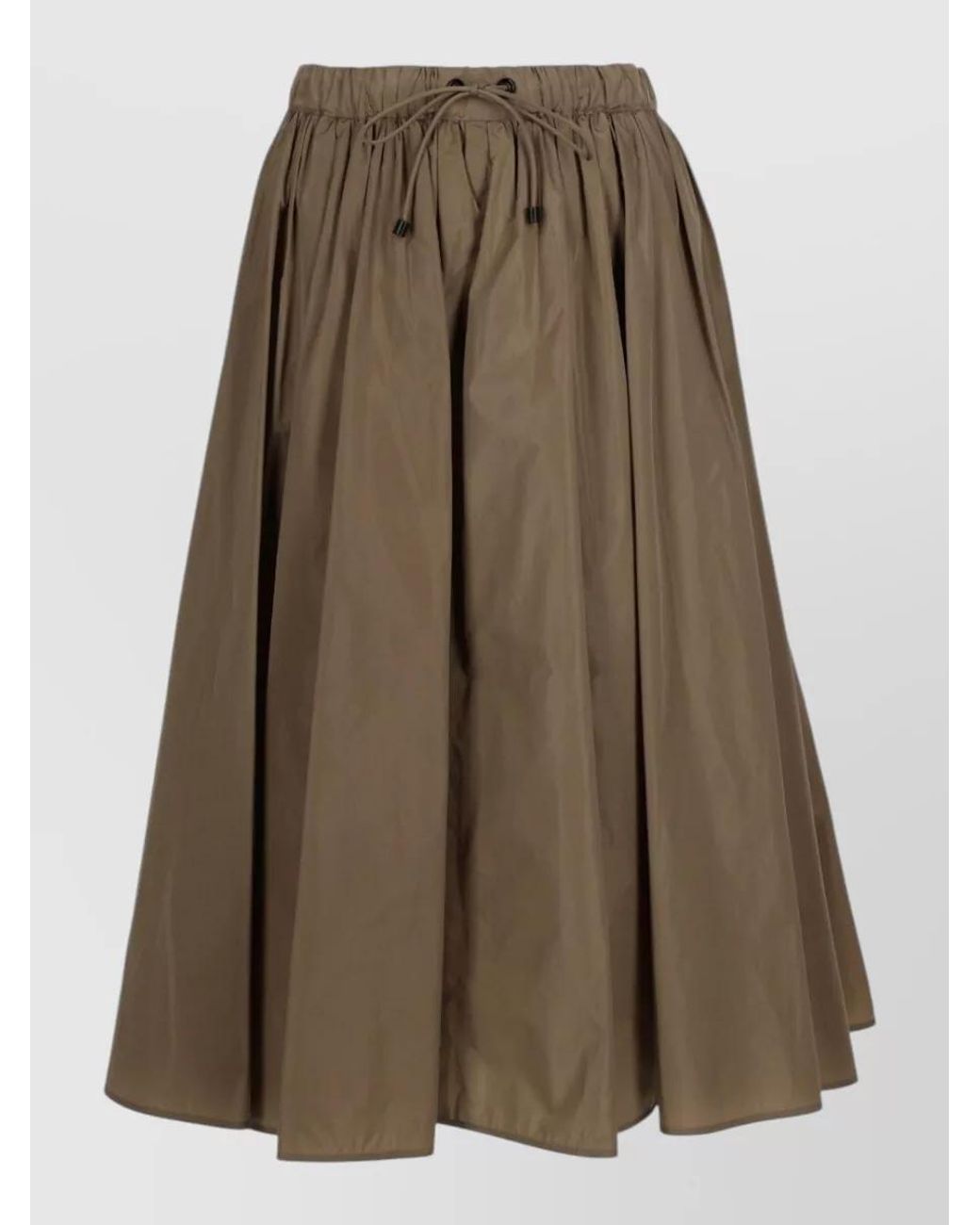Max Mara Brown Silk Blend Midi Skirt