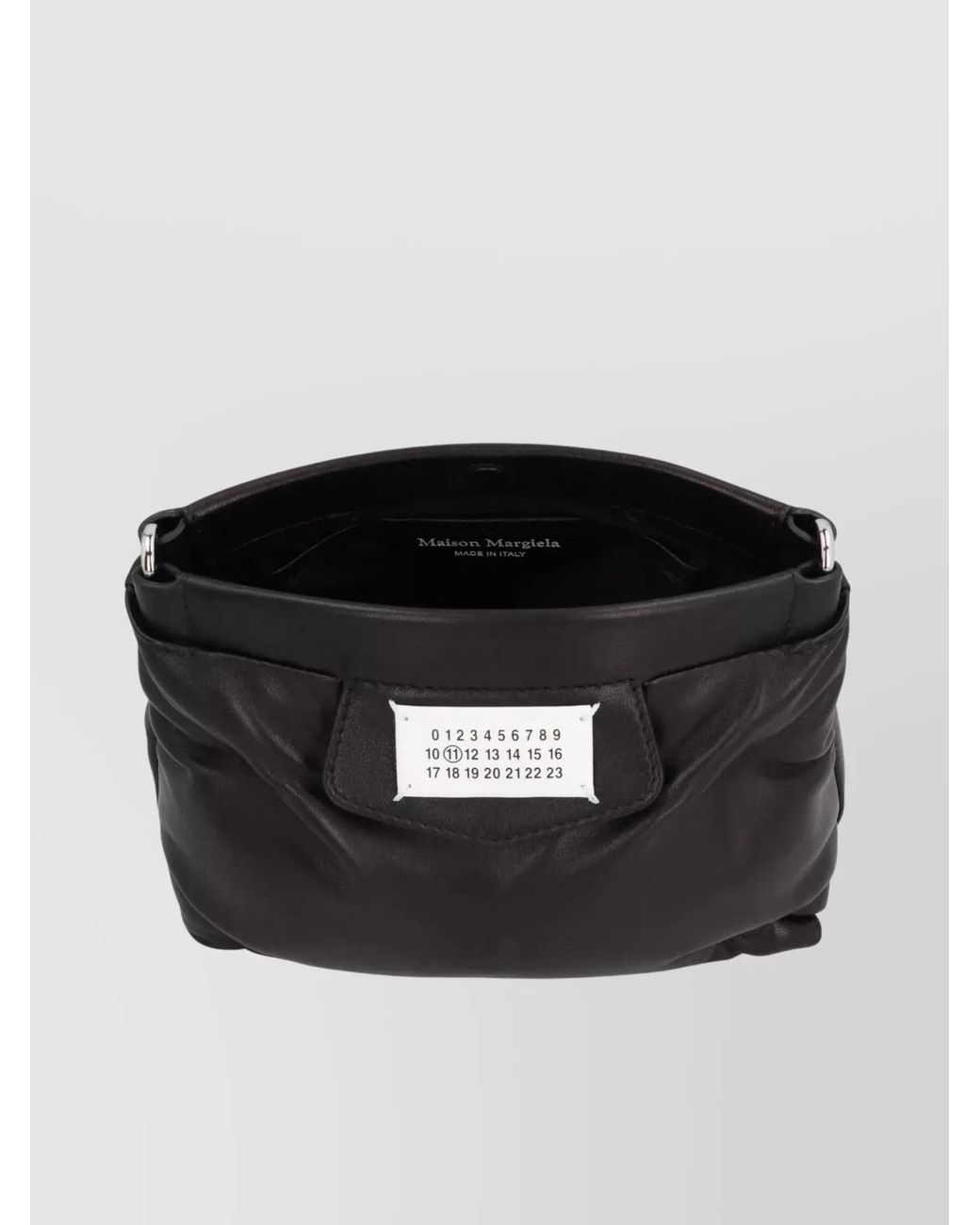 Maison Margiela Black Quilted Leather Shoulder Bag for men