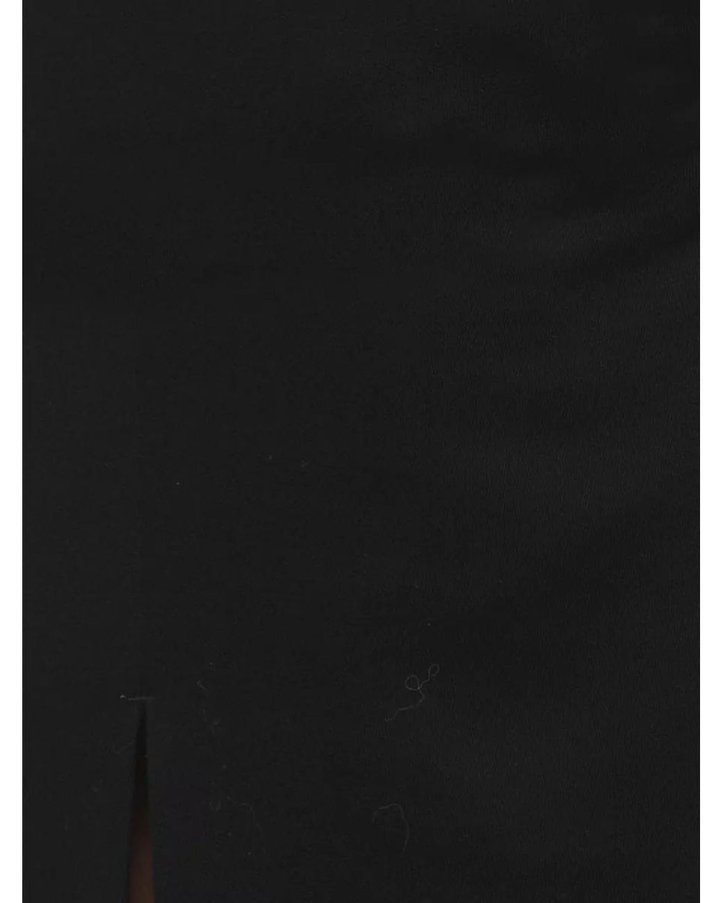 Rick Owens Black Wool Knee-Length Skirt