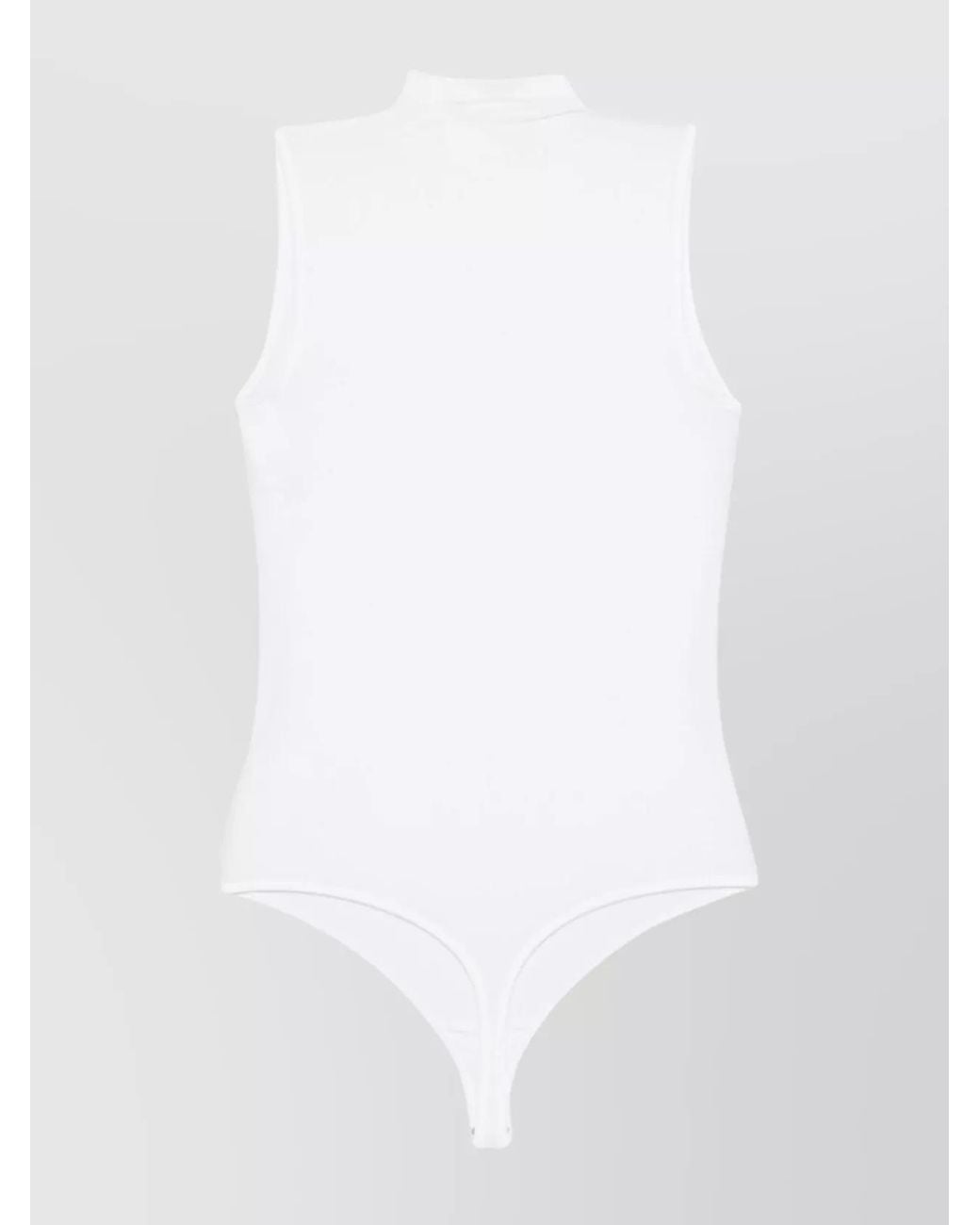 Wolford White High-Neck Sleeveless Bodysuit
