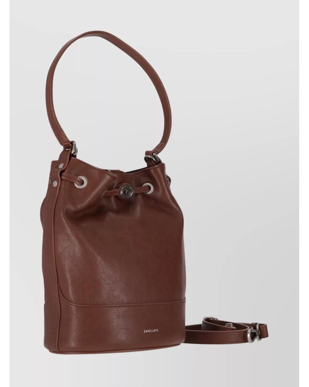 Zanellato Brown Leather Shoulder Bag