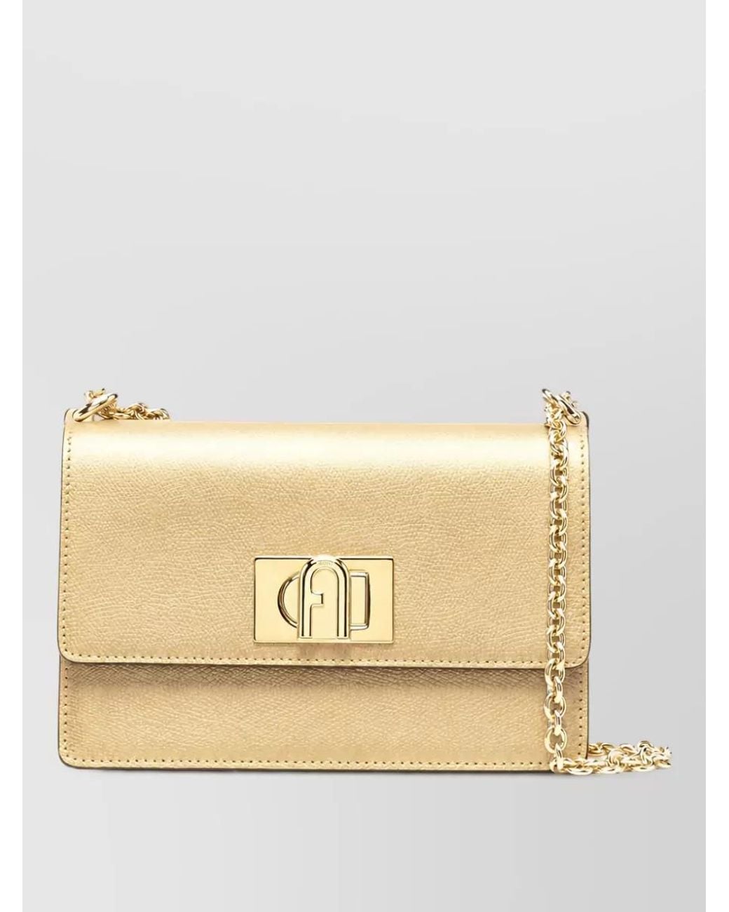 Furla Natural 1927 Leather Clutch Bag