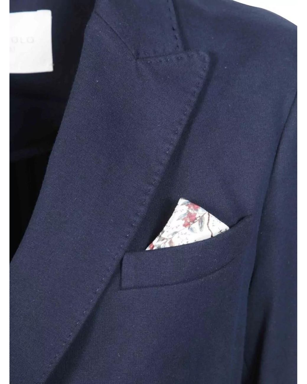 Circolo 1901 Blue Cotton Slim-Fit Double-Breasted Jacket