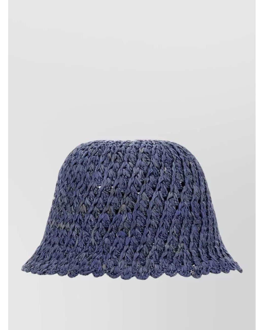 Helen Kaminski Blue Raffia Bucket Hat