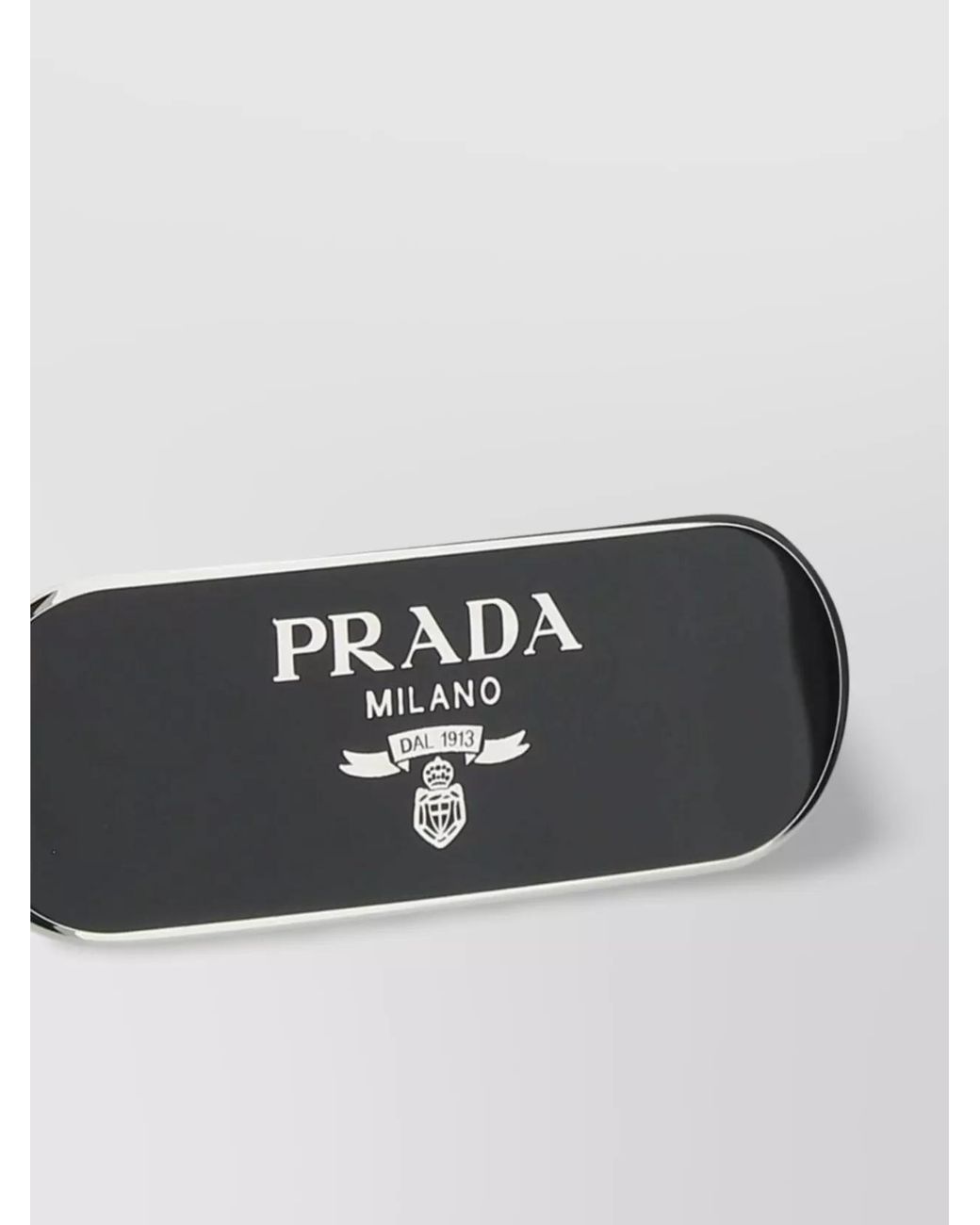 Prada Black Metal Hair Clip