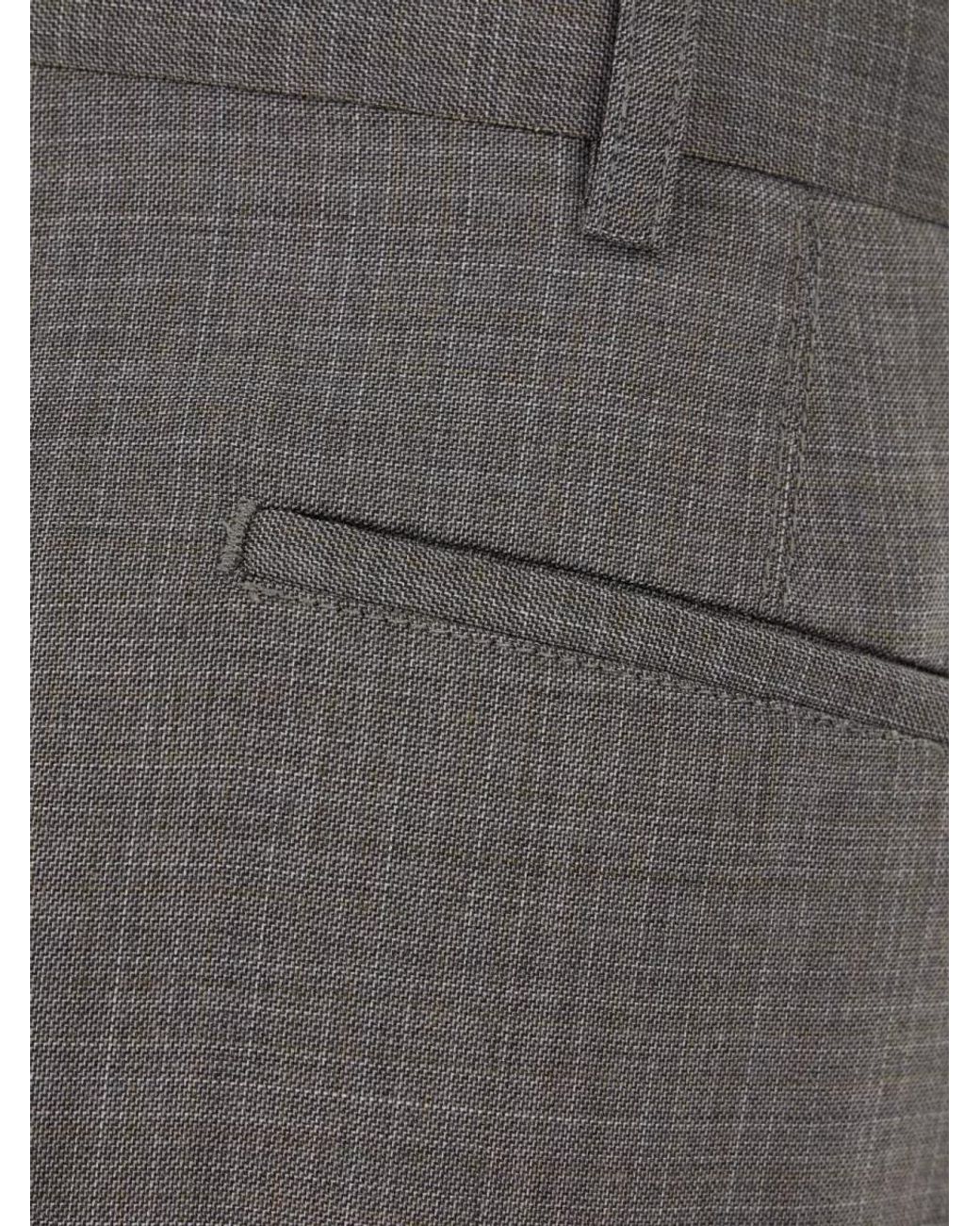 Paul Smith Gray Wool Tailored Trousers for men