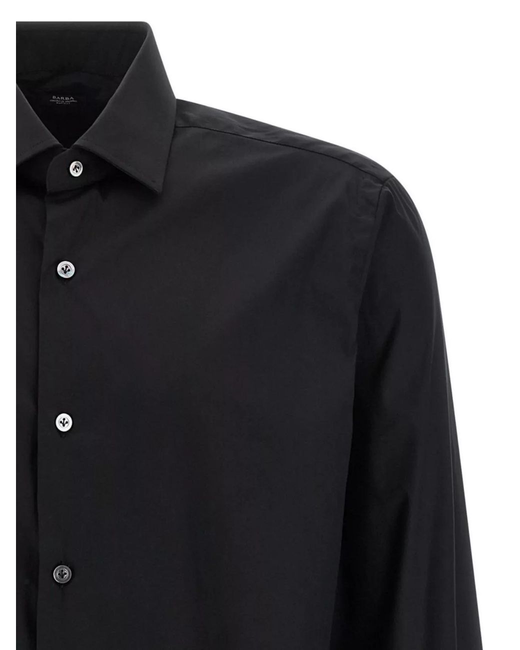 Barba Napoli Blue Stretch Cotton Shirt for men