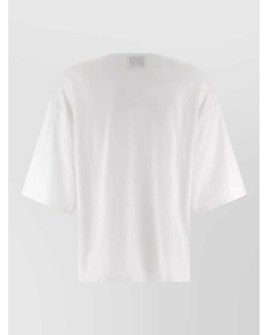 Loulou de Saison White Cotton Oversized Crew Neck T-Shirt