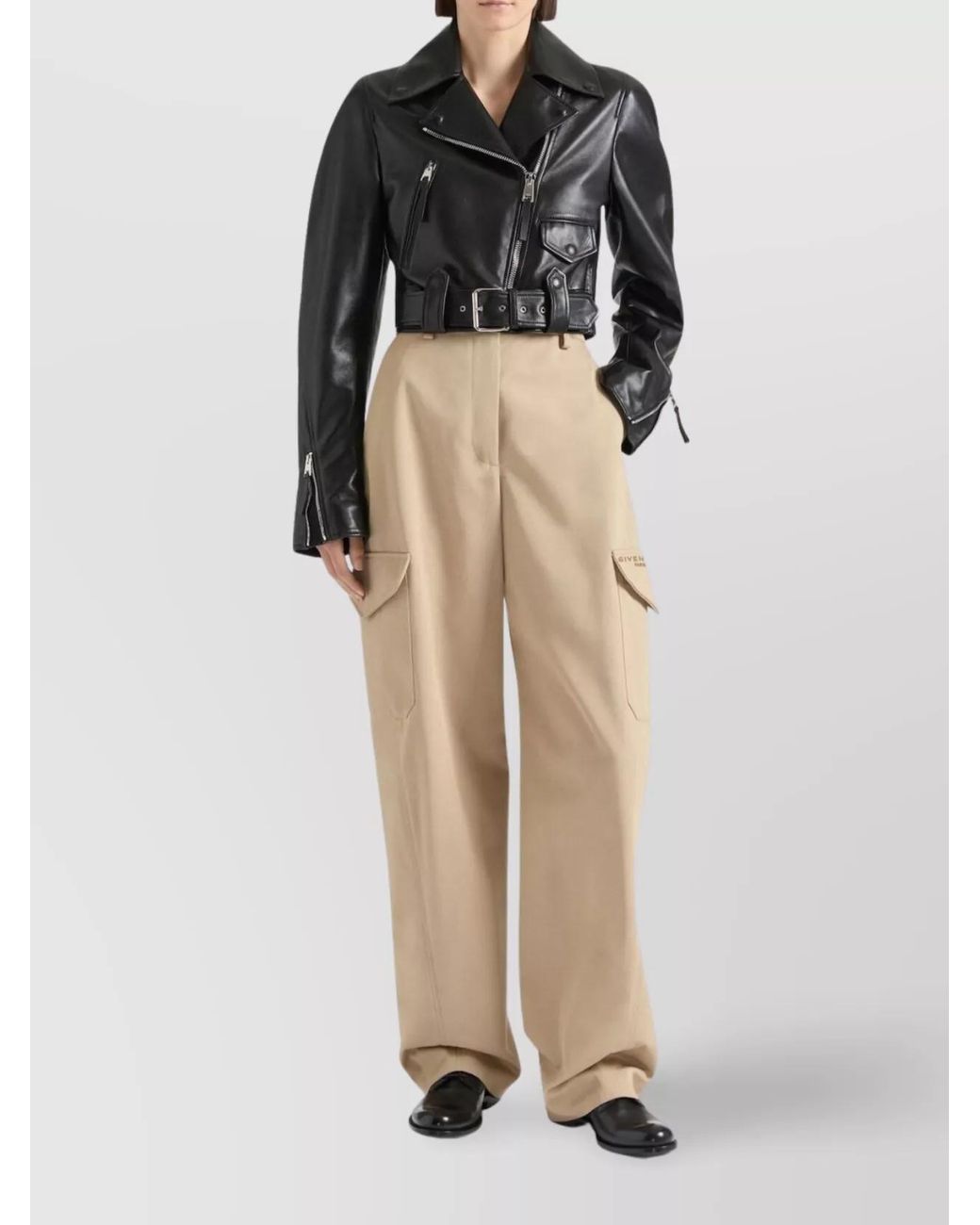 Givenchy Natural High-Rise Relaxed-Fit Cargo Pants