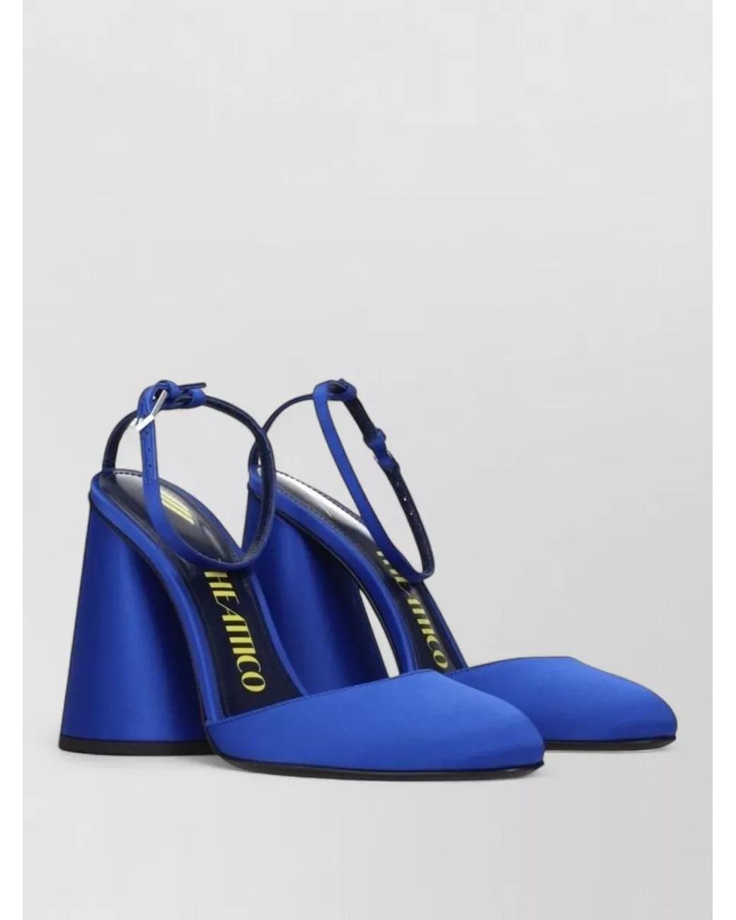 The Attico Blue Satin Sandals