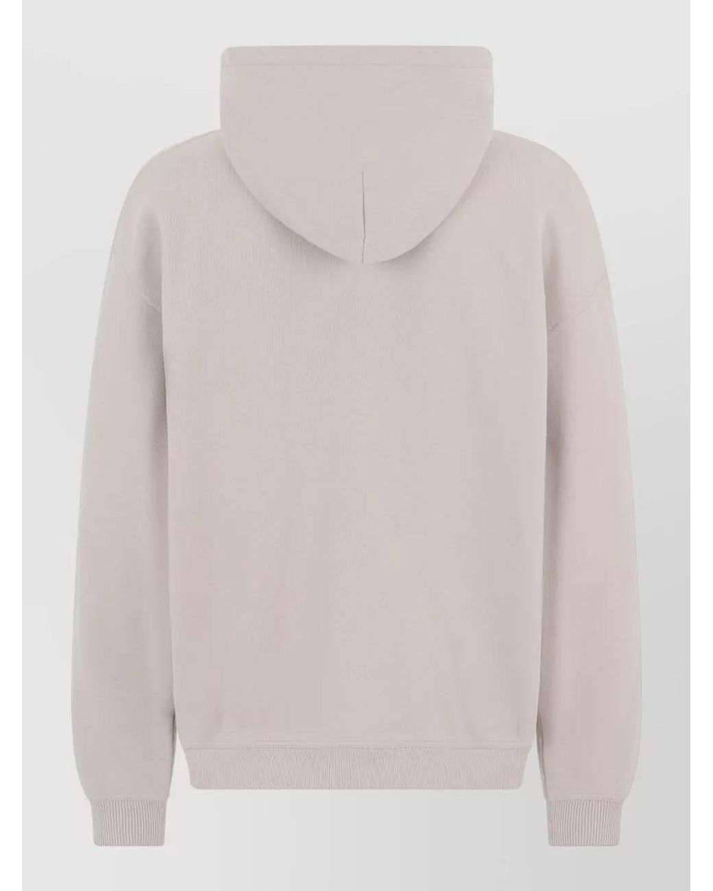 Represent White Cotton Hooded Zip Sweatshirt for men