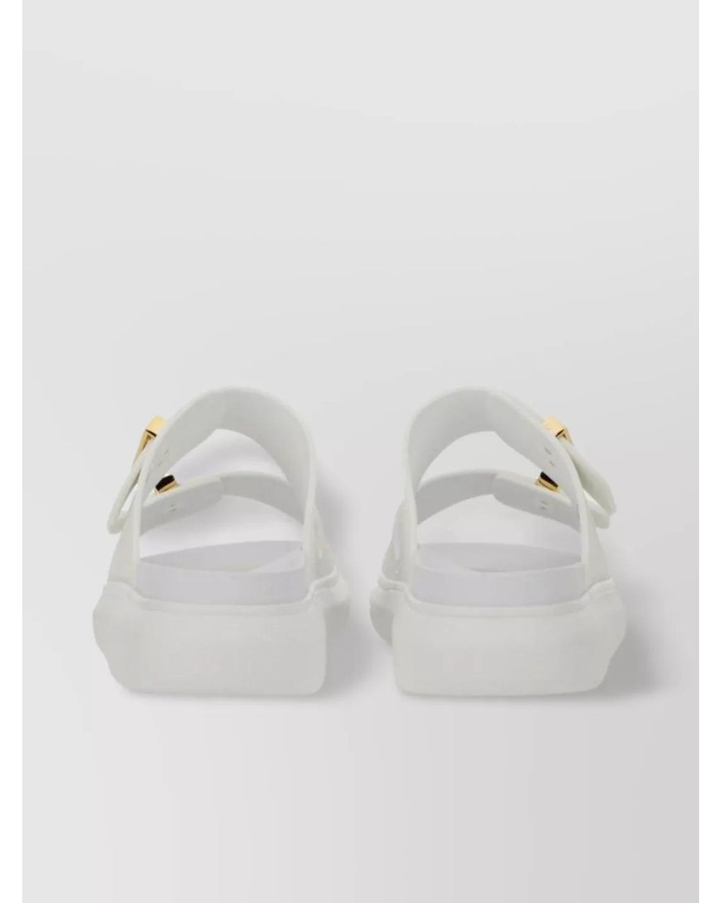McQueen White Oversized Sandals