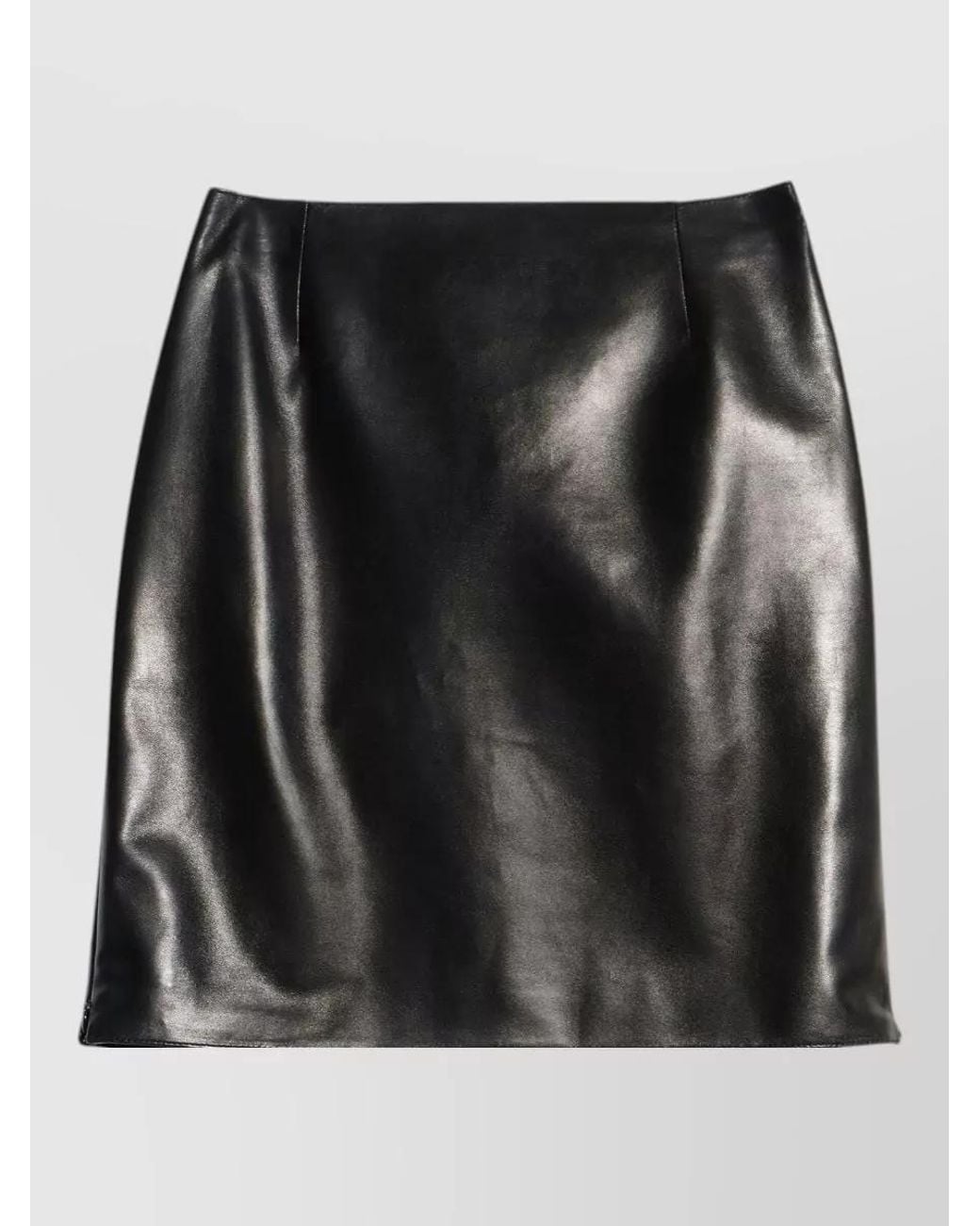 Gucci Black Leather Mini Skirt